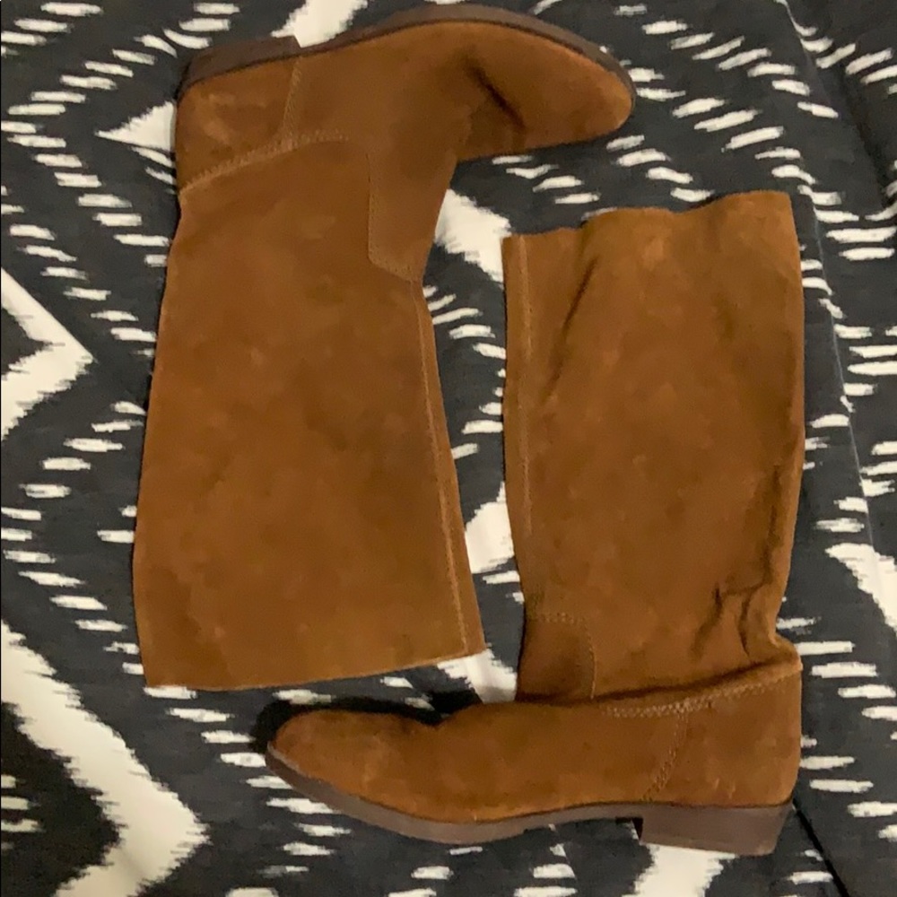 Nine West suede slouch boots
